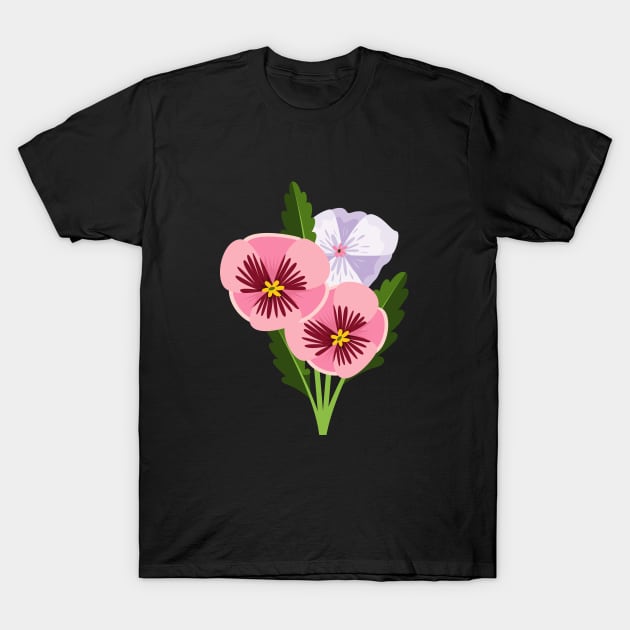 floral layers T-Shirt by Eric Okore